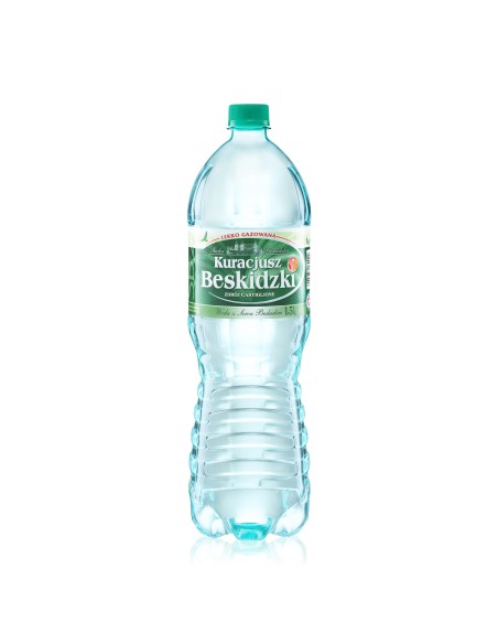 Woda lekko gazowana Kuracjusz Beskidzki 1,5L PALETA 504 szt - kupwode.pl