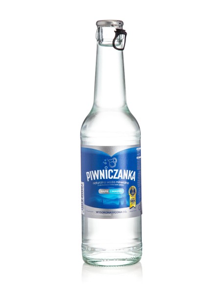 Woda gazowana Piwniczanka 0,33L PALETA szkło zwrotne - kupwode.pl